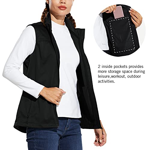 Baleaf BALEAFAGA1060508520WAE Women'S Lightweight Vest Softshell Sleeveless Jacket Windproof Stand Collar thumb #5