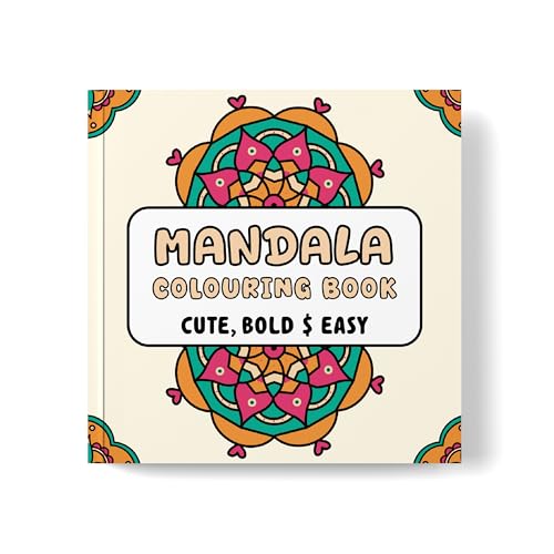 Mandala Colouring Book for Adults & Teens | 30 Bold & Easy Mandala Designs | Relieve Stress & Boost Creativity | Ideal for Mindfulness, Relaxation & Art Therapy | Premium Quality Pages