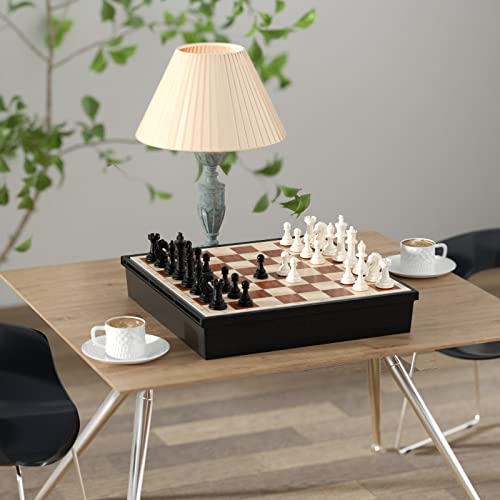 Funllection Magnetic Chess Checkers Ludo Sets, 3 In 1 12.5 Inch Kids Board Game Set thumb #5