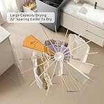 Clothes Drying Rack Tripod,Laundry Hanger Dryer Rack,Portable Drying Rack,Outdoor Clothes Rack-Drying Rack Clothing Laundry Bedroom Household Wooden-16rods - Image 5