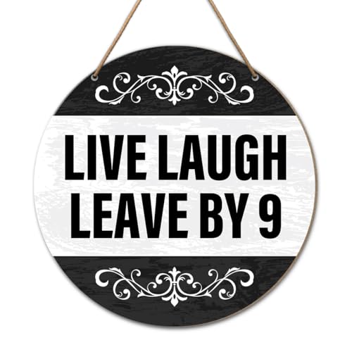 Live Laugh Leave Welcome Wall Decor Sign