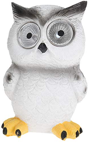 Gufi a energia solare con occhi a LED, set da 3