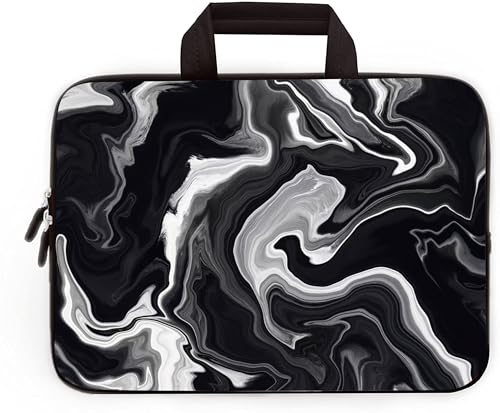 HAPLIVES Universal 7~9 inch Kids Tablet Portable Neoprene Zipper Carrying Sleeve Case Bag Fits 7' 8' 8.5' 8.9' 9' iPad Mini 5 4 3 2 1, Galaxy Tab A 8.0 (Black Marble)