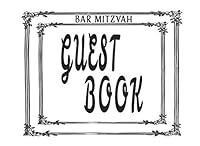 Bar Mitzvah Guest Book : Blank Design 100 Page Jewish Guest Book 1798148676 Book Cover
