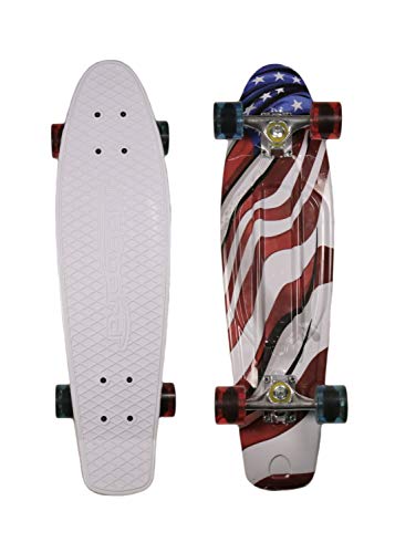 MoBoard 22" Graphic Complete Skateboard, USA Flag - Thumbnail 2