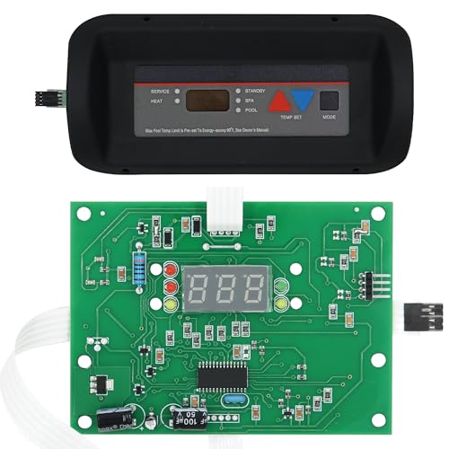IDXL2DB1930 Display Board & FDXLBKP1930 Bezel Keypad Assembly - Compatible with Hayward Universal H-Series Low Nox Heater H350FDP/H400FDN & Induced Draft Heater Models H250IDL2/H350IDL2/H400IDL2