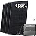 Produktbild Solarway® All In One Balkonkraftwerk mit Speicher 2000W komplett Steckdose - 3,2 kWh Anker Solix 2 PRO Speicher - Solaranlage Komplettset - 500W Solarmodule & Anker Speicher & Zubehör