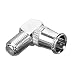 Produktbild Hama SAT-Adapter F-Stecker (Push on) - F-Kupplung, 90° abgewinkelt