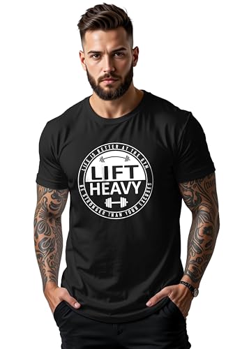 Image of Peppyzone Men's Regular Fit Gym Workout T Shirt for Men