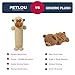 Pet Lou 26 Inch Monkey Stick Plush Dog Chew Toy for Dogs with Grunter & Squeakers, Durable Fleece Interactive Toy for Fetch, Tug & Anti-Boredom Play