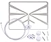 Digital HDTV Antenna By GEERXIN,1080P High Definition Flat Transparent Indoor TV Antenna For Digital TV/HD TV,10ft Coax Cable(50 Miles Range)