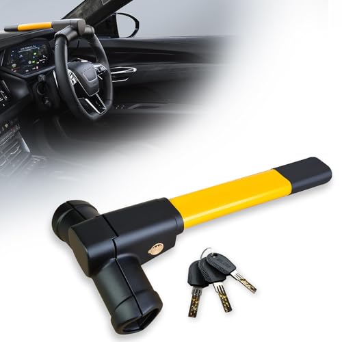 Steering Wheel Lock - Heavy Duty Car Lock Anti-Theft Device - Vehicle Security Lock (UK Company)