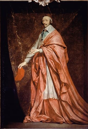 Portrait Jean Du Plessisardinal De Richelieu Poster Image Affiches Gravures Toile