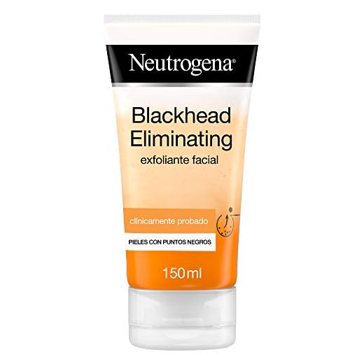 Neutrogena Blackhead Exfoliante Facial con Ácido Salicílico Purificante, Pieles con Puntos Negros, 150 ml