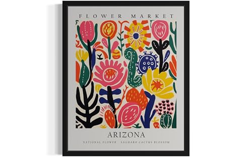 Décoration murale pastel Arizona Flower Market pour salle de bain