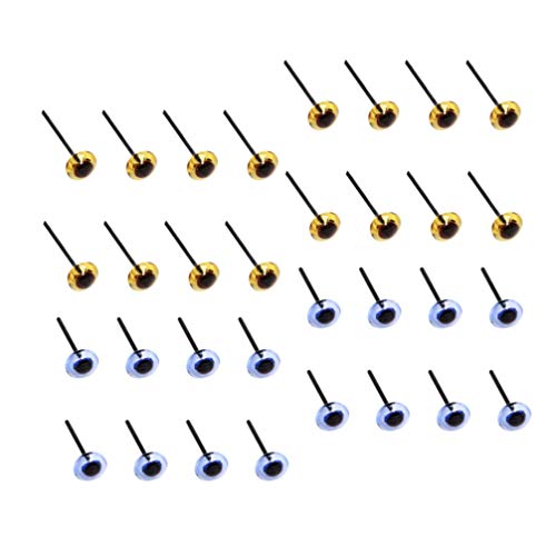 HEALLILY lhs de Segurança de Plástic400Pcs 5Mm para Bnecs de Uinhs de Pelúcialhs de Segurança Prets