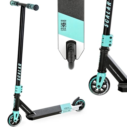 RAVEN Scooter Stunt Tricks Roller Kickscooter für Kinder Erwachsene |100mm PP+ PU Räder | ABEC-7 Kugellager (Evolution Scalar Mint, 100mm)
