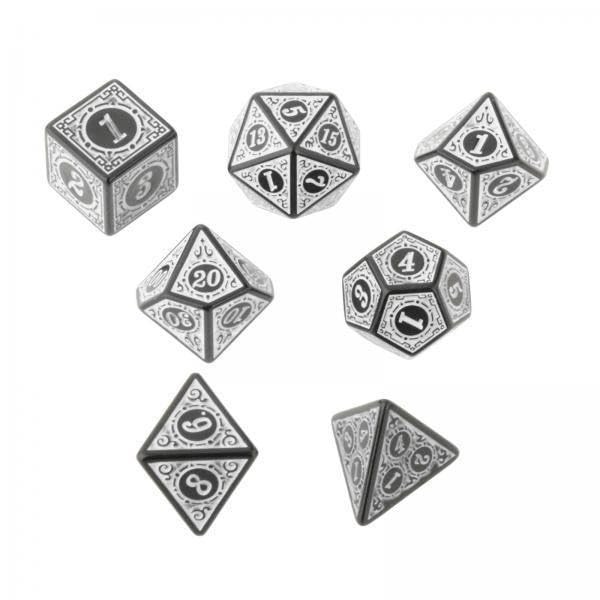 Toy 3x7 PCS Antique Acrylic Polyhedral Dice DND RPG Role Playing Game Toys White Dungeons & Dragons-image-18