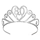 Beistle 60633-80 Glitzerndes Metall 80 Tiara, Silber