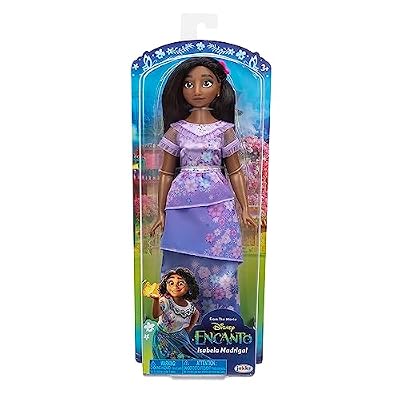 Disney Encanto Isabela Fashion Doll with Dress, Shoes & Hair Pin