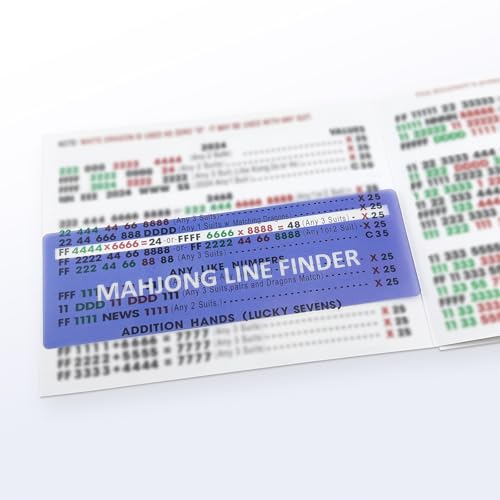 4Pack Mahjong Line Finder, Mahjong Line Reader, Mahjong Card Guide miniatura 3
