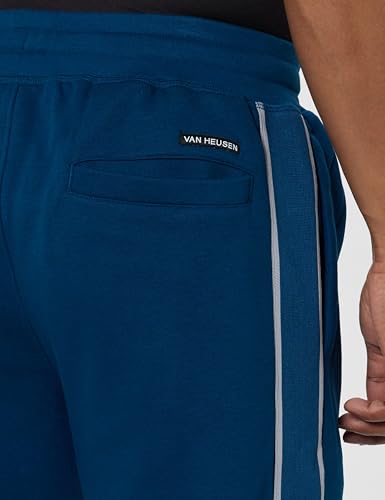 Image of Van Heusen Men's Regular Fit Mid Rise Athleisure Joggers - Drawstring Waist, Side Panel, Twin Pockets