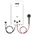 OEVANT Propane Tankless Water Heater, 1.58GPM 6L Portable Gas Water Heater with Handle & Overheating Protection, Instant Hot Water for RV Camping, Outdoor Shower, White