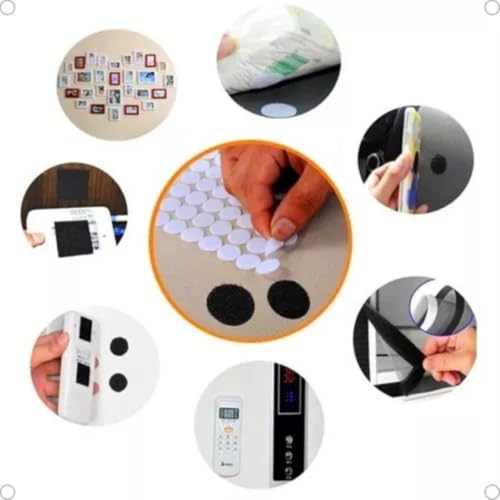Fecho De Contato Autocolante Bolinha 1,5cm 100pares Premium Cor Branco