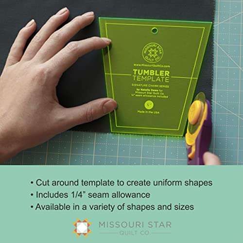 Drunkards Path Quilt Template | Curved Acrylic Tools for Use with 10” Precut Fabric Squares | Essential Quilt Supplies for Cutting Circle Patterns and Layer Cakes by MISSOURI STAR QUILT CO. - Image 4
