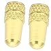 Tbest 2pcs Valve Caps, Aluminium Alloy Valve Stem Covers Dust Covers for Mountain Bikes (Gold
