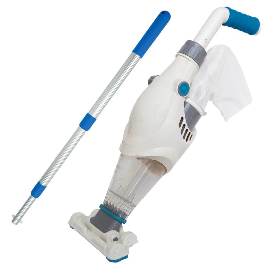 Giordanoshop Pulitore Aspiratore per Piscine a Batteria con Palo Telescopico NetSpa Super Cleaner