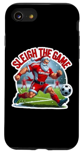 Sleigh The Game �T�b�J�[�I�� �N���X�}�X �T���^ �t�b�g�{�[�� �ʔ��� �X�}�z�P�[�X iPhone SE (2020) / 7 / 8 �p