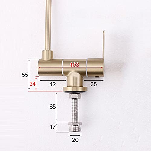 Robinet de filtre à eau robinets d'eau pure or brossé 360