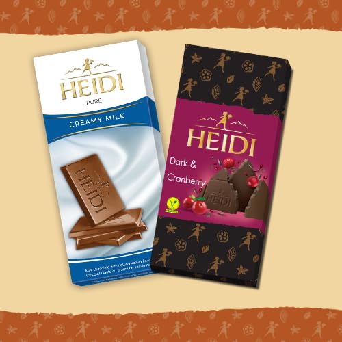 Vegan Cranberry Dark Chocolate 80g & Pure Creamy Milk Chocolate 80g | 100% Veg | Imported | Switzerland