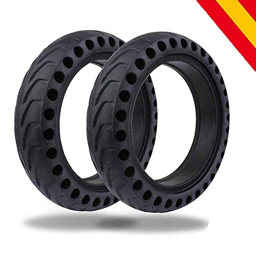 HORO.ES Repuesto Neumático Rueda 8,5" sólido para Scooter Eléctrico Xiaomi Scooter M365 - Negro (2)
