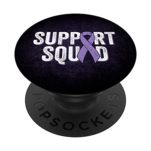 Alzheimer's Awareness Support Squad - Purple Demence Ribbon PopSockets PopGrip Intercambiable