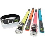 HUNTER Hundehalsband CONVENIENCE COMFORT, Farbe: neongelb, Mit Neopren-Polsterung, witterungsbeständig, pflegeleicht, ideal für Sport & Freizeit, Größe: 55