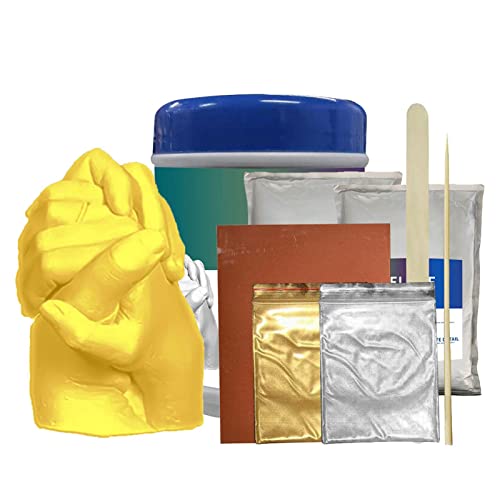 Shenyan Holding Hands Family Casting 3D Kit For Adults/Children - ​Diy Handprint Kit Casting Kit - 3D Handprint Kit For Couples- Creative Gift Idea For Wedding, Mother's Day, Anniversary & Birthday #TOP19