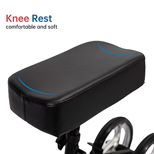 Elenker Economy Knee Walker Steerable Medical Scooter Crutch Alternative Black #TOP3
