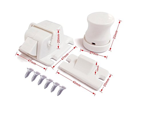 Lifevault Magnetic Child Safety Cabinet Locks - Baby Proofing For Doors, Drawers And Latches (4 Pack) - Easy To Install, No Drill #TOP7
