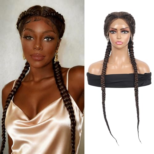 Olymei Dutch Braid Wig Braided Lace Front Wig with Baby
