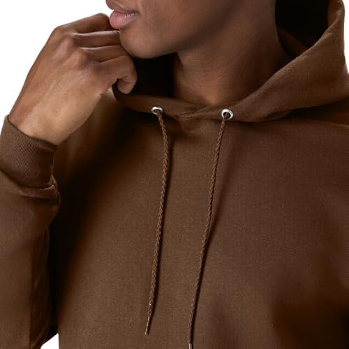 Hanes Comfortblend EcoSmart Hoodie, Midweight Fleece, Pullover Hooded Sweatshirt for Men, Army Brown, Small — view 3