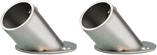 DOITOOL Adjustable Closet Rod Bracket: 2PCS Stainless Steel Flange Socket Bracket Support Holder Closet Pole Holder - Fit 1 Inch Diameter Rod