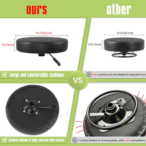 image for Ainilaily Rolling Stool with Wheels, Heavy Duty Hydraulic Massage Stoo