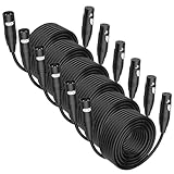 Performance audio de qualité professionnelle conçus pour les professionnels de l'audio exigeants, nos câbles de microphone XLR offrent une qualité sonore sans compromis grâce à des connecteurs à 3 broches conçus avec précision. La construction de qualité studio garantit une transmission précise du signal pour les sessions d'enregistrement critiques et les performances en direct exigeantes, capturant chaque nuance de votre source audio sans coloration ni dégradation.