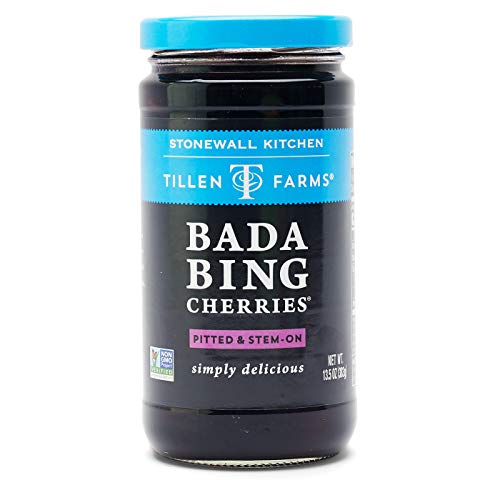 Tillen Farms Bada Bing Cherries - 13.5 oz Jar of Sweet, Juicy, and Delicious Cherries