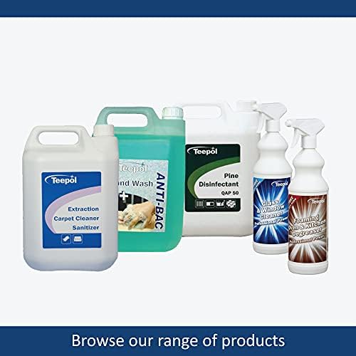 Teepol Anti-Bacterial Hand Wash - Luxury, Lightly Scented Hand Cleaner - Leaves Hands Clean, Fresh and Sanitized - 5 Litre