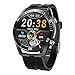 Produktbild QFSLR Watch Fitness Herren Tracker Fitness Mit Bluetooth Telefonie Blutdruckmessung Blutsauerstoffsättigung Herzfrequenz Sport Armbanduhr Android Ios,Schwarz
