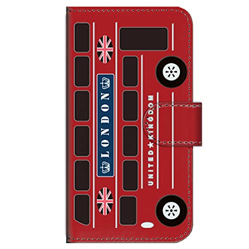 ガールズネオ docomo らくらくスマートフォン F-01L/F-42A ケース 手帳型 (LONDON BUS) FUJITSU F-01L-PD-RDR-YSZ-0391