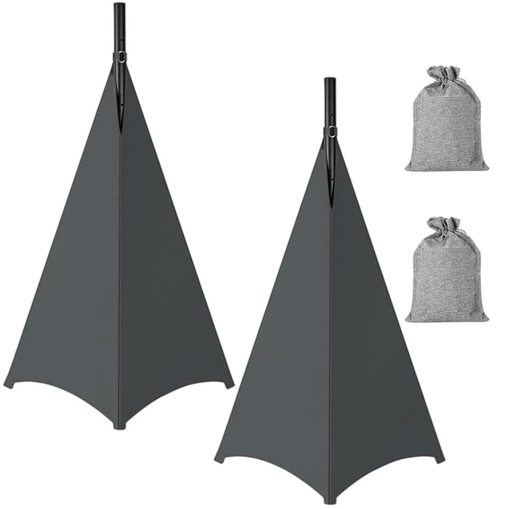 CREATCABIN 2 pz Supporto per Altoparlante Treppiede Scrim Supporto per Altoparlante DJ Scrim Copertura per Treppiede Copertura 360 gradi Supporti per Illuminazione Impermeabili Borsa Viaggio per Palco